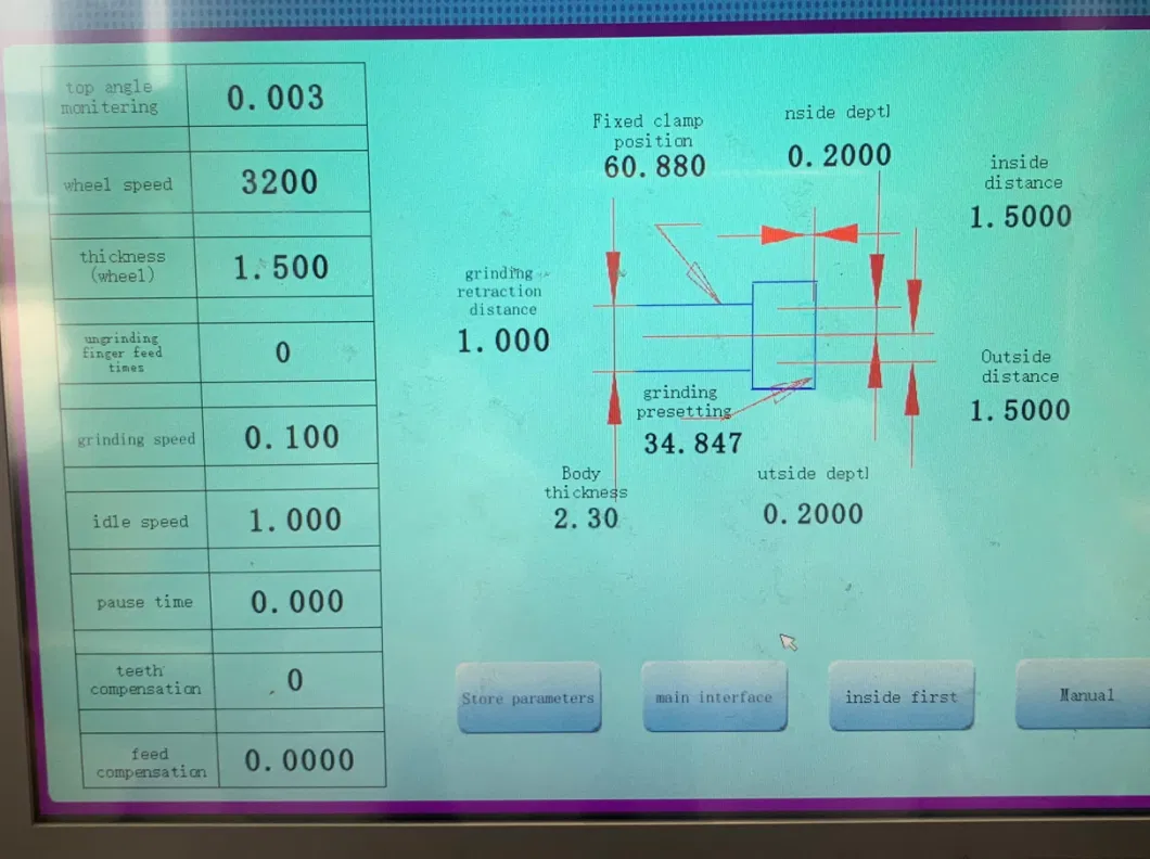 CNC-Funktion Bevel Angle Saw Blade Schärfeinrichtung Rundsägen-Schärfer 2